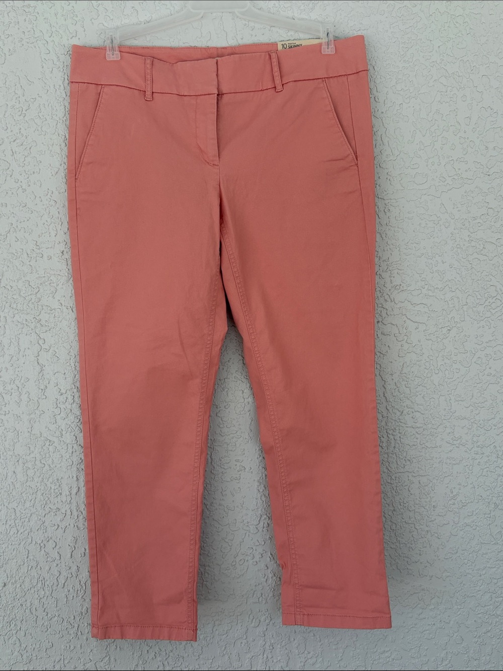 LOFT Marisa skinny straight through the hip dusty rose pants size 10 -NEW